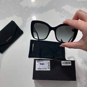 Dolce & Gabbana Ladies Sunglasses (Black and Rose gold)